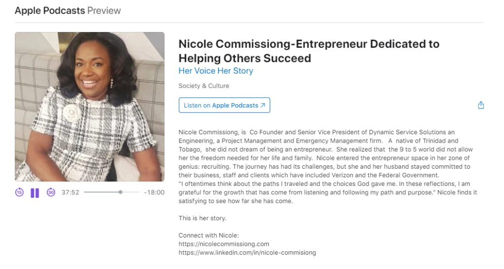 A graphic used on nicolecommission.com in a blog post about he interview with Cassandra about Taking the leap into business